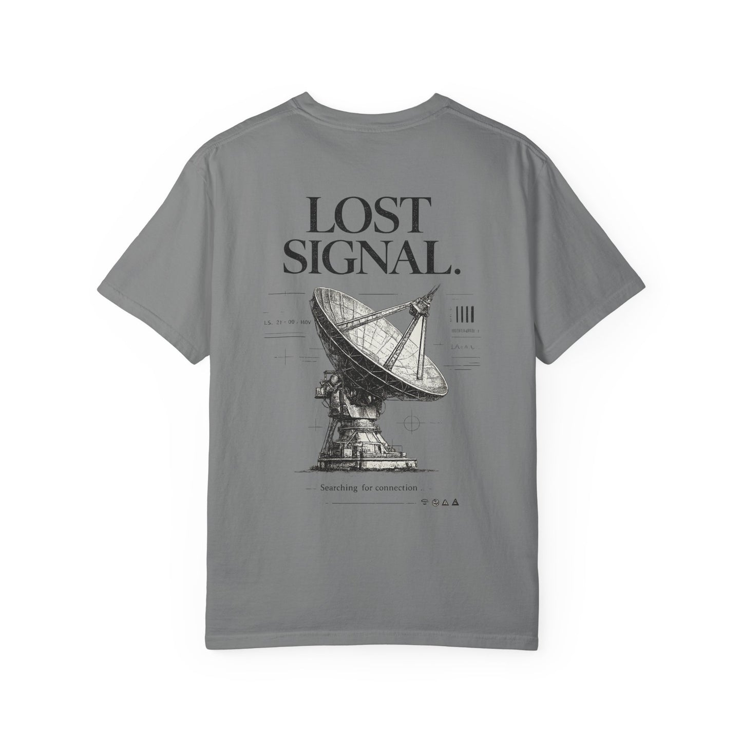 Lost Signal — Premium Vintage Satellite Streetwear T-Shirt
