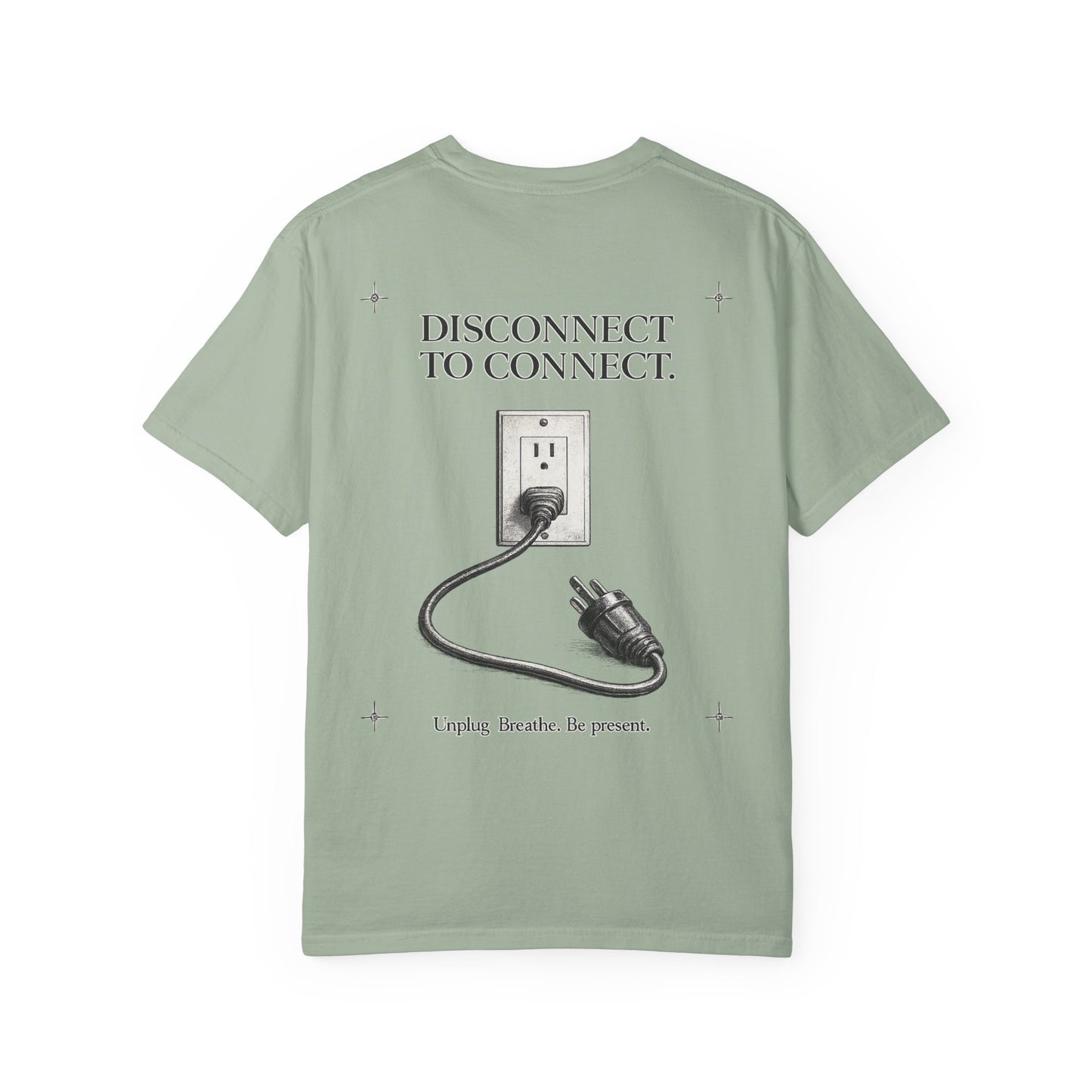 Disconnect to Connect™ — Premium Minimalist Graphic T-Shirt | Editorial Streetwear | Digital Detox Design