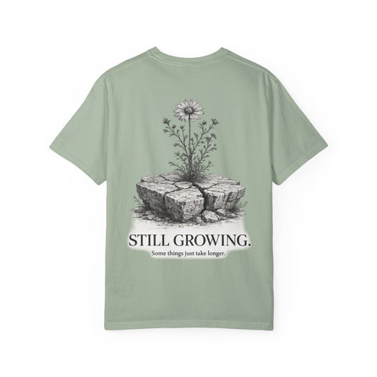 Still Growing™ — Premium Botanical Graphic T-Shirt | Vintage Wildflower Engraving | Museum Archive Streetwear