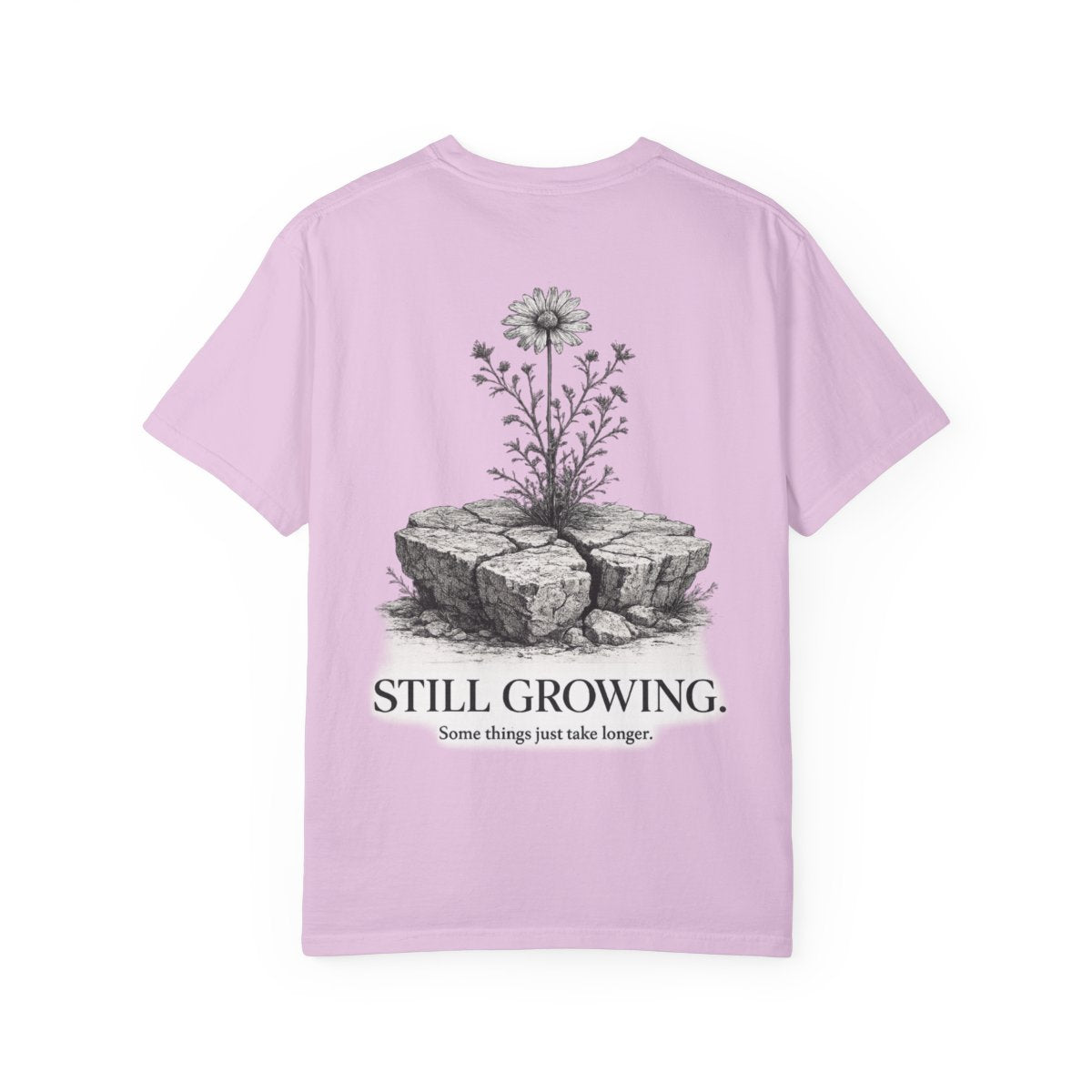 Still Growing™ — Premium Botanical Graphic T-Shirt | Vintage Wildflower Engraving | Museum Archive Streetwear